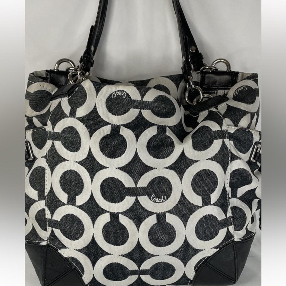 Coach Peyton Monogram Tote Shoulder Bag - Picture 1 of 12